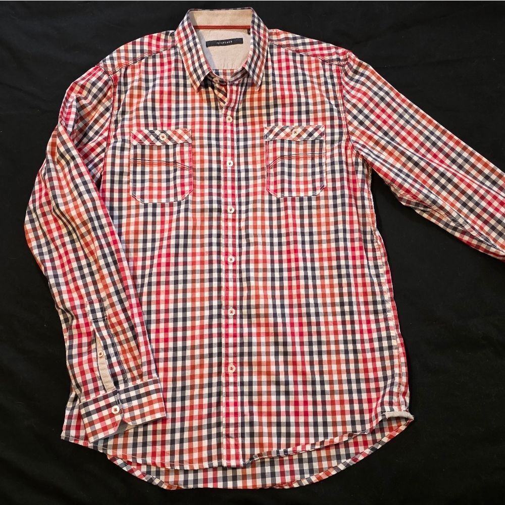 7 Diamonds Multicolor Checkered Button Down Shirt